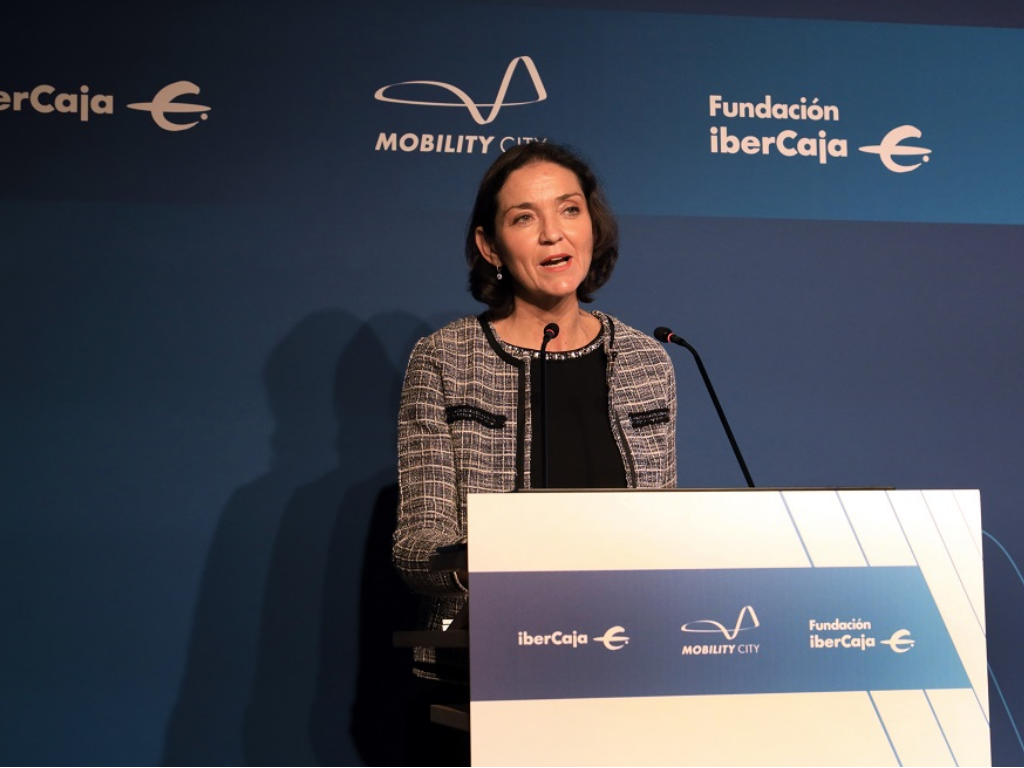 Imagen de La ministra de Industria, Reyes Maroto preside hoy la entrega de “Premios Fundación Ibercaja-Mobility City” en Madrid